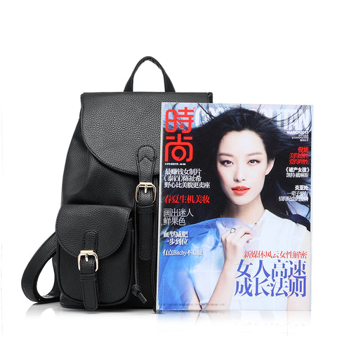 Artificial Leather Fashion Women Backpack