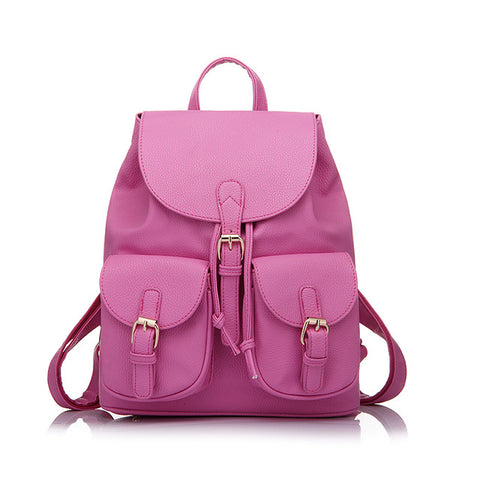 Artificial Leather Fashion Women Backpack